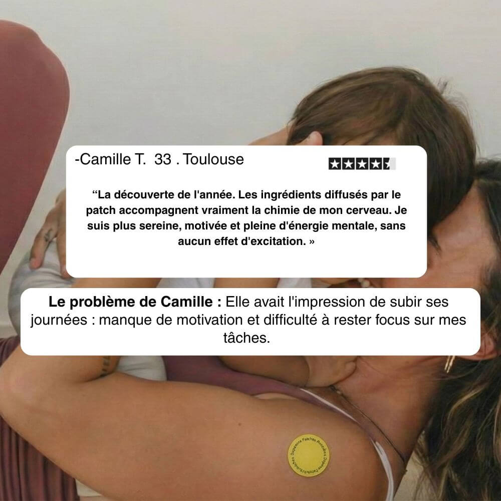 Patch Dopamine & Sérotonine – Énergie Mentale Stable